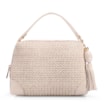 Bolsa Transversal Pequena Alt/Couro Off White Tramado - imagem 1