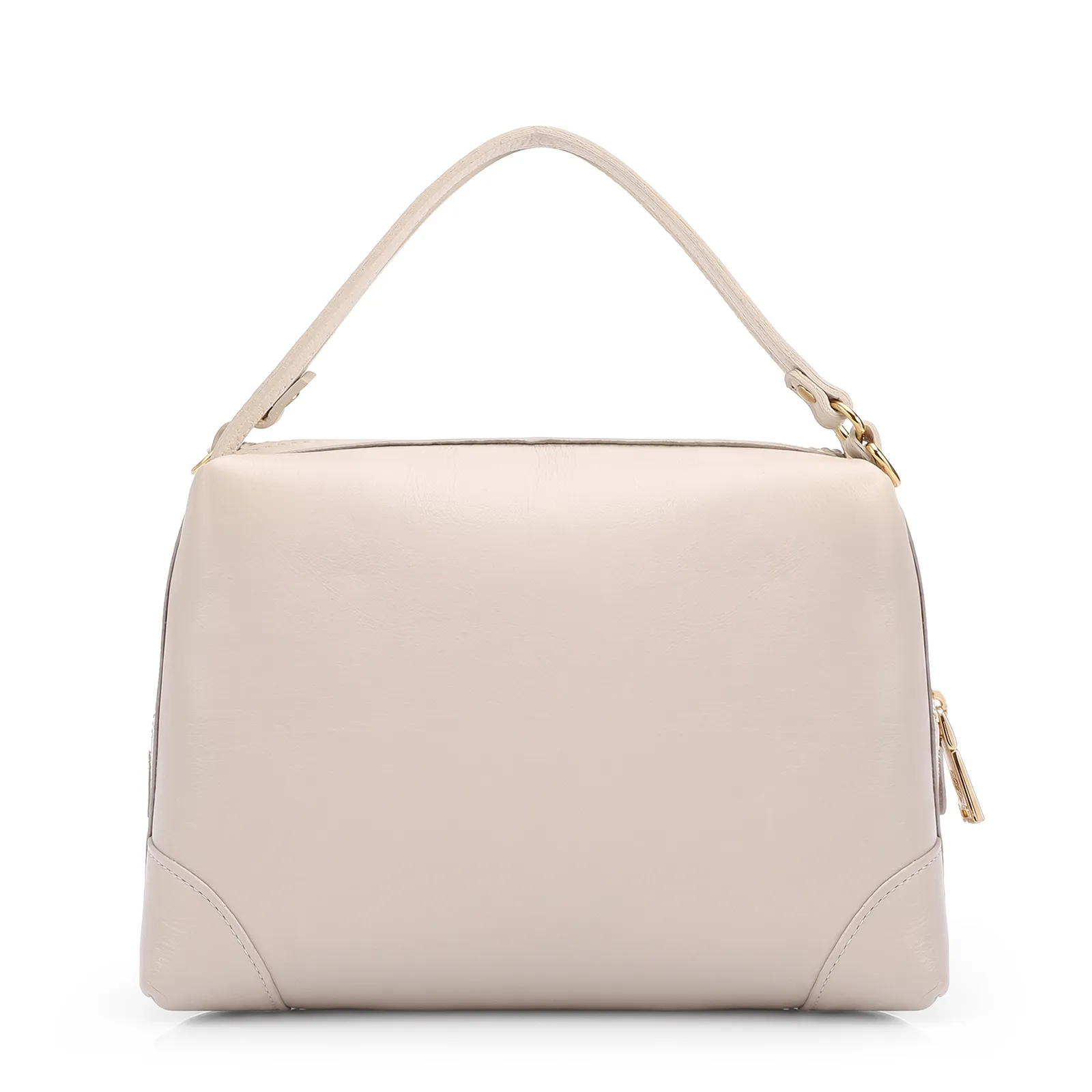 Bolsa Transversal Pequena Alt/Couro Off White Tramado
