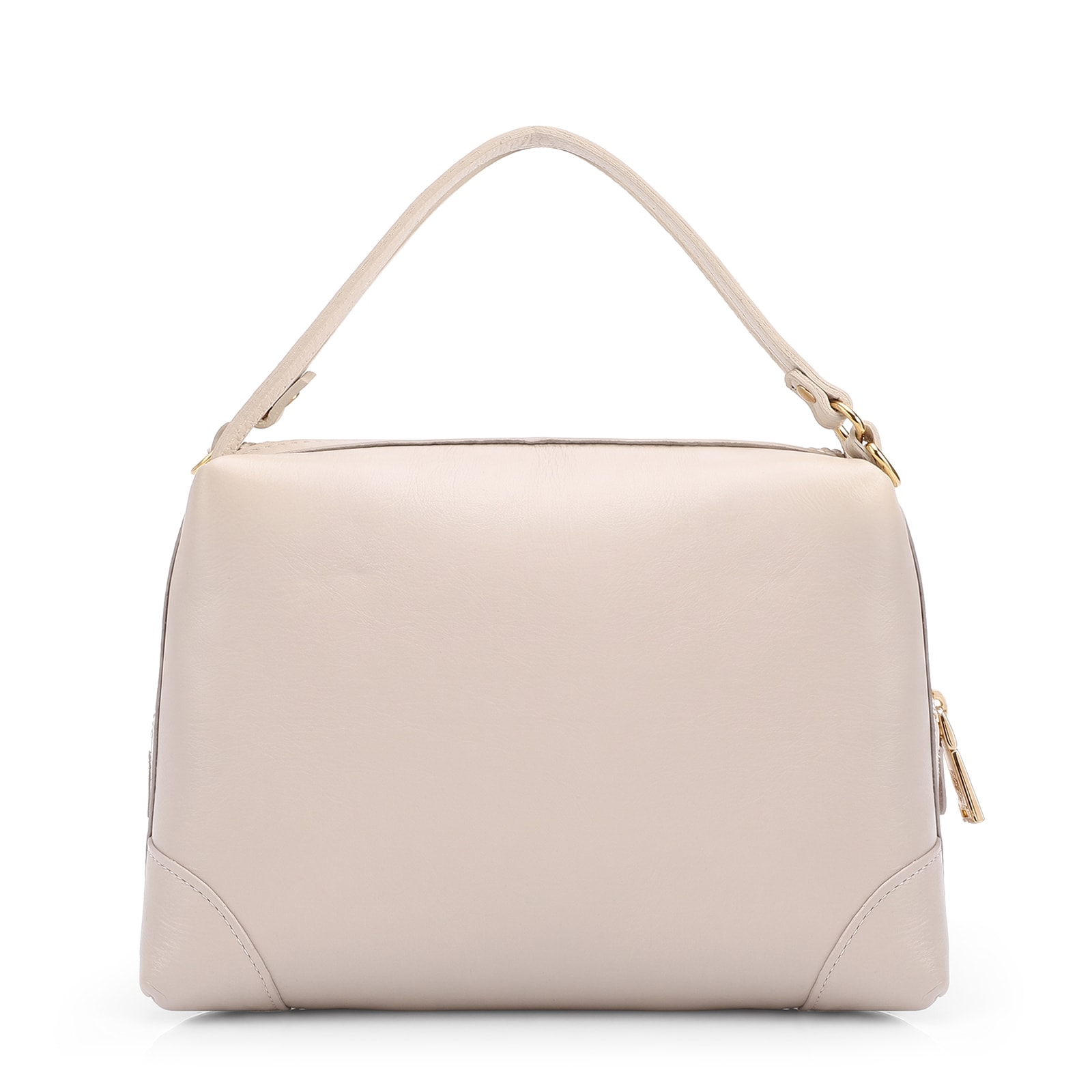 Bolsa Transversal Pequena Alt/Couro Off White Tramado