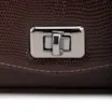  Bolsa Transversal Pequena Alt Lezard Marrom Corrente - imagem 7