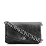 Bolsa Transversal Pequena Alt Lezard Preto Corrente
