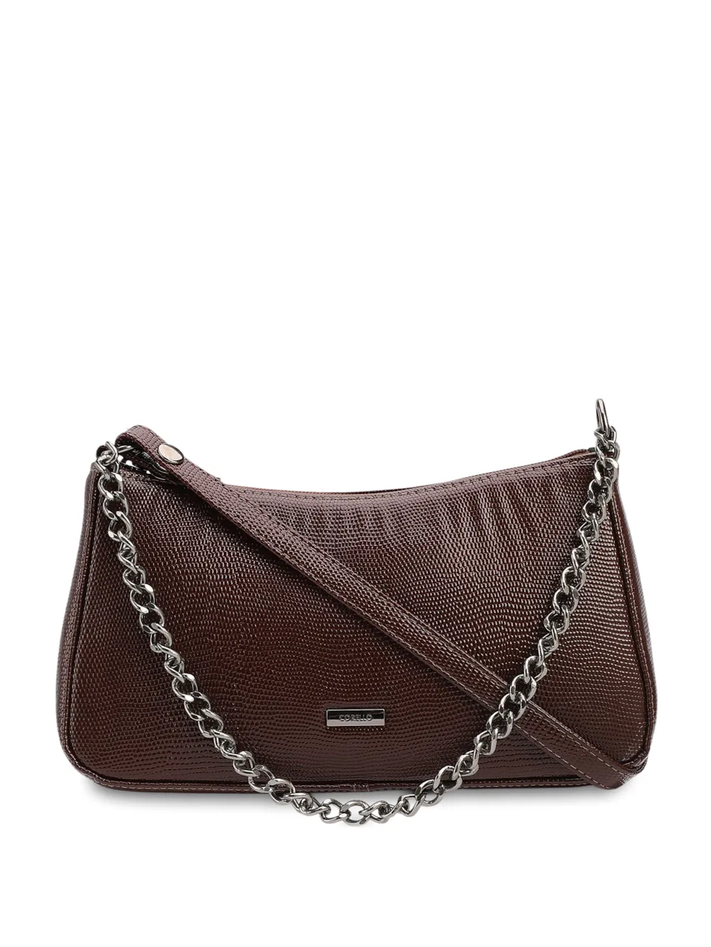 Bolsa Transversal Pequena Alt Lezart Marrom Corrente Frontal