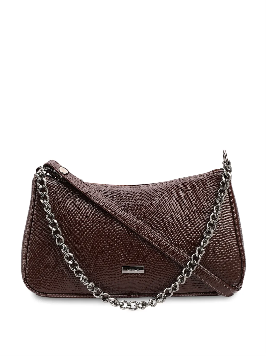 Bolsa Transversal Pequena Alt Lezart Marrom Corrente Frontal