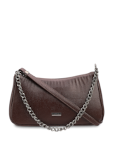 Bolsa Transversal Pequena Alt Lezart Marrom Corrente Frontal