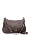 Bolsa Transversal Pequena Alt Lezart Marrom Corrente Frontal - imagem 2