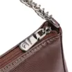 Bolsa Transversal Pequena Alt Lezart Marrom Corrente Frontal - imagem 5