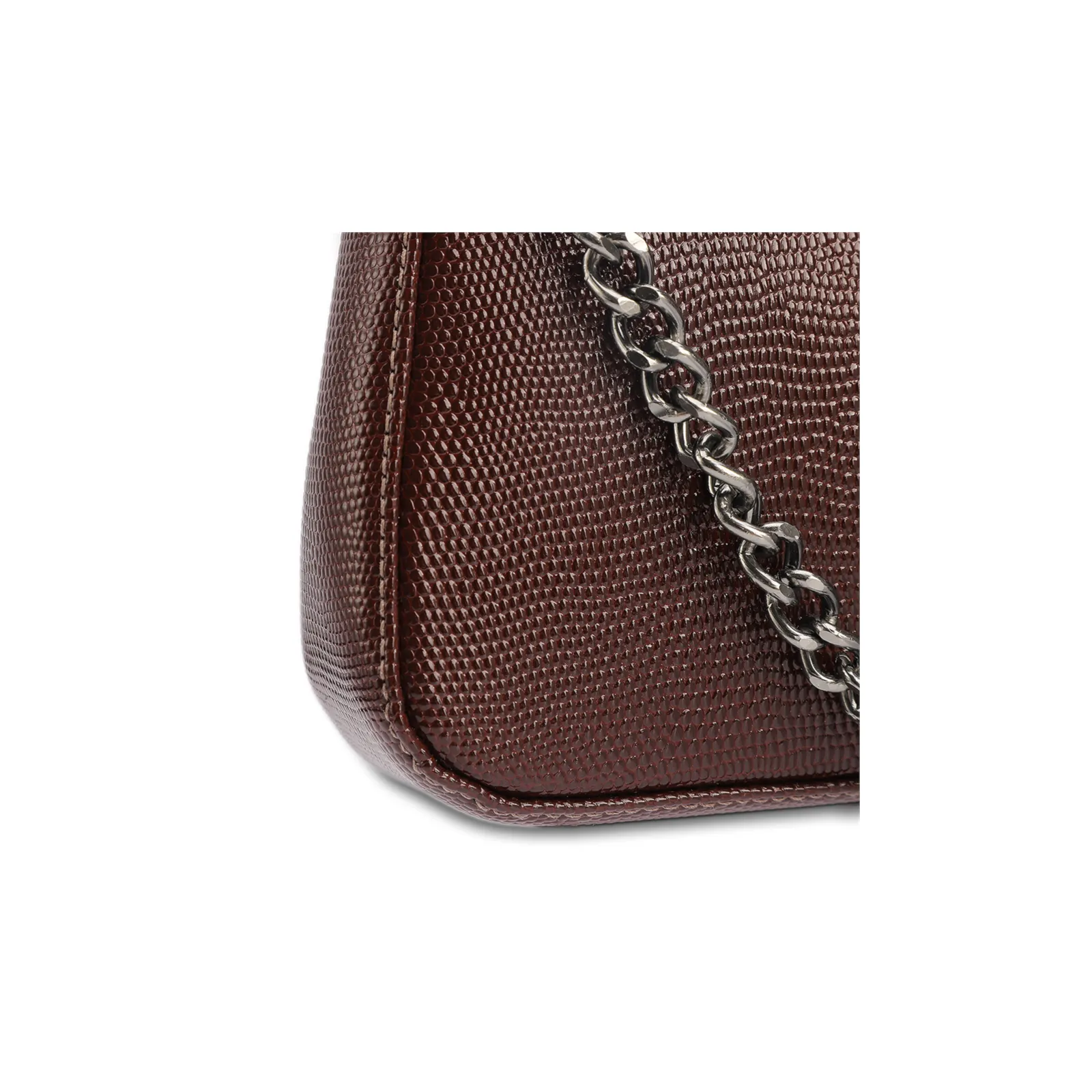 Bolsa Transversal Pequena Alt Lezart Marrom Corrente Frontal