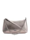Bolsa Transversal Pequena Alt Lezart Prata Corrente Frontal - imagem 1