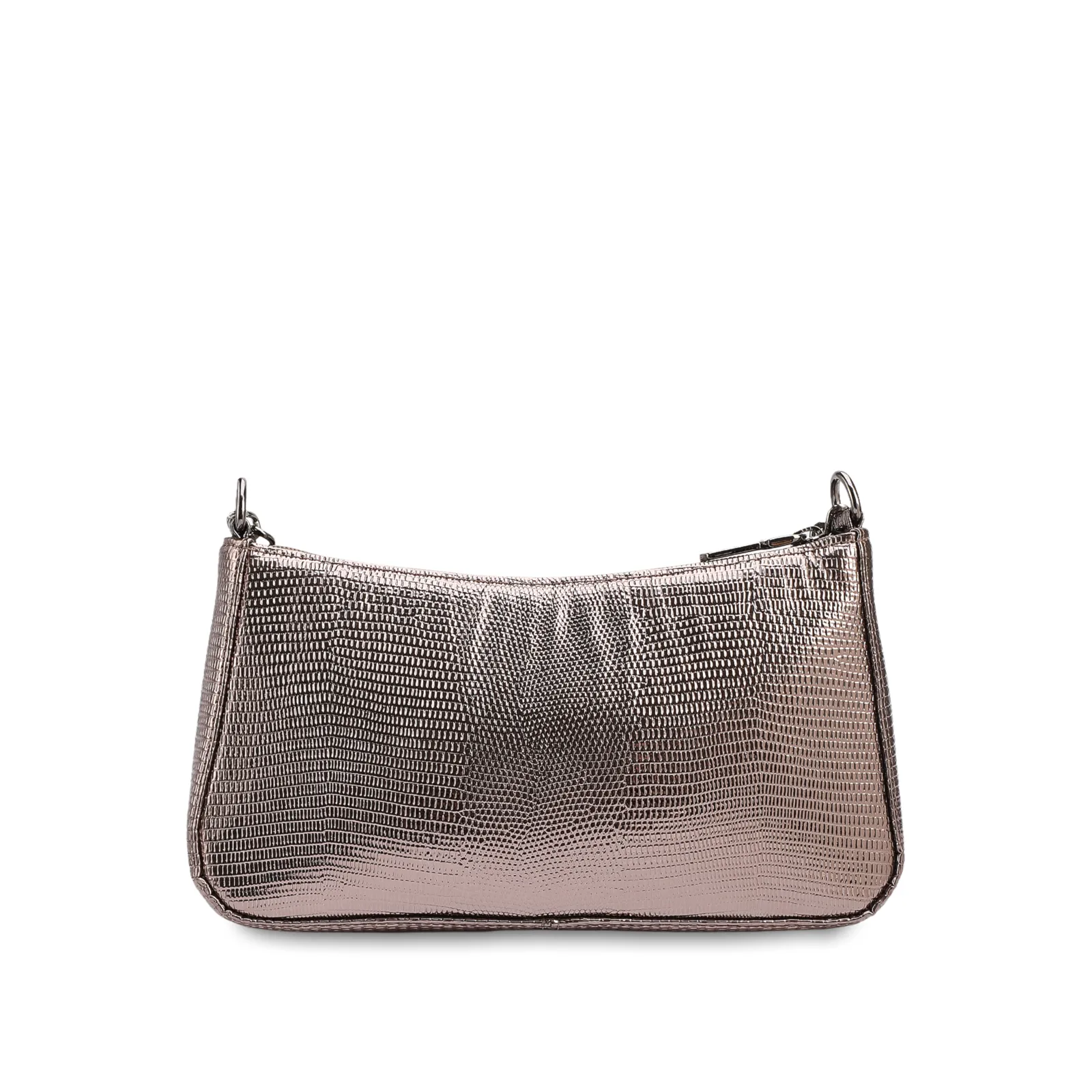 Bolsa Transversal Pequena Alt Lezart Prata Corrente Frontal