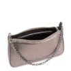 Bolsa Transversal Pequena Alt Lezart Prata Corrente Frontal - imagem 4