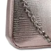Bolsa Transversal Pequena Alt Lezart Prata Corrente Frontal - imagem 6
