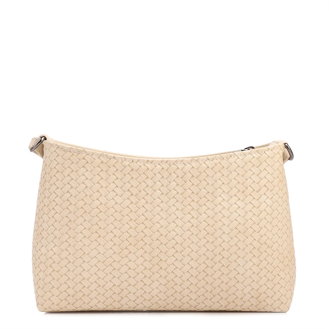Bolsa Transversal Pequena Alt Off White Textura Tramada - foto 3