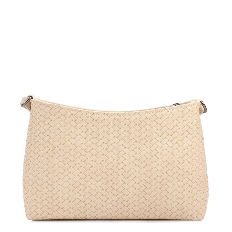 Bolsa Transversal Pequena Alt Off White Textura Tramada - foto 3