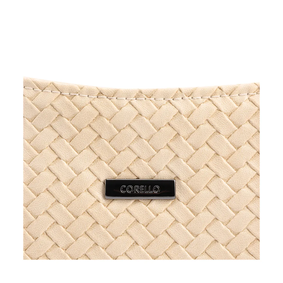 Bolsa Transversal Pequena Alt Off White Textura Tramada - foto 6