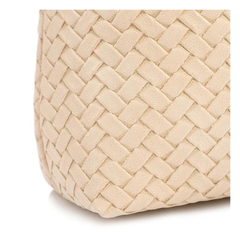 Bolsa Transversal Pequena Alt Off White Textura Tramada - imagem 7