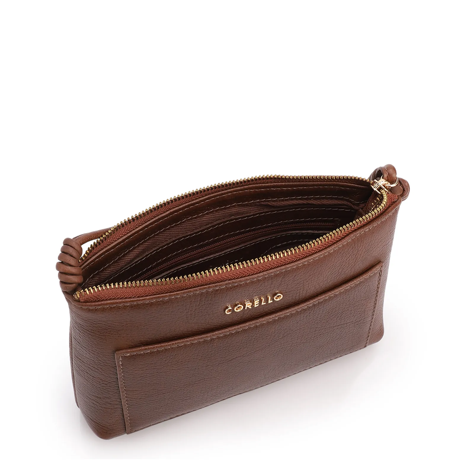 Bolsa Transversal Pequena Couro Antique Marrom Bolso Frontal