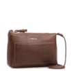 Bolsa Transversal Pequena Couro Antique Marrom Bolso Frontal - imagem 2