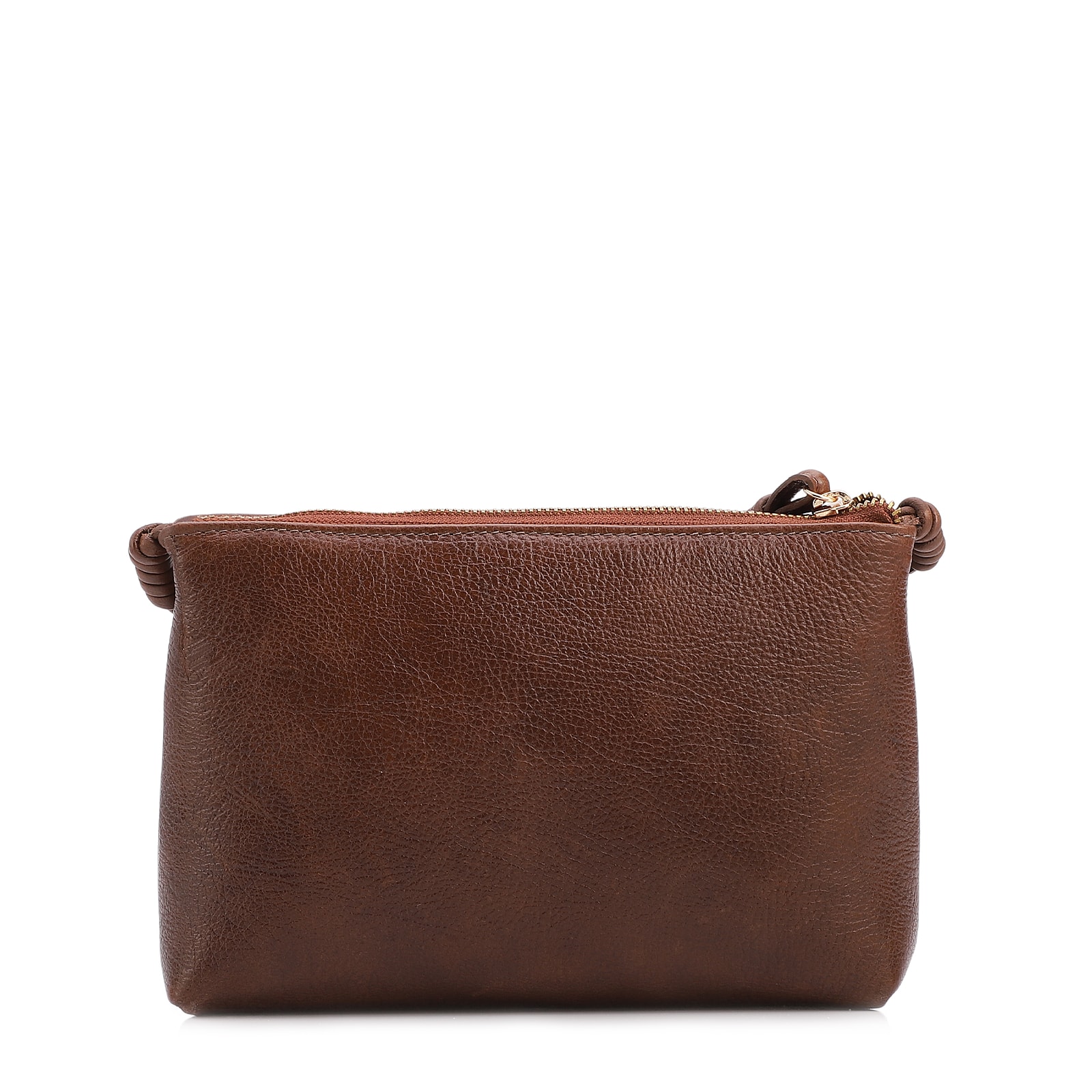 Bolsa Transversal Pequena Couro Antique Marrom Bolso Frontal