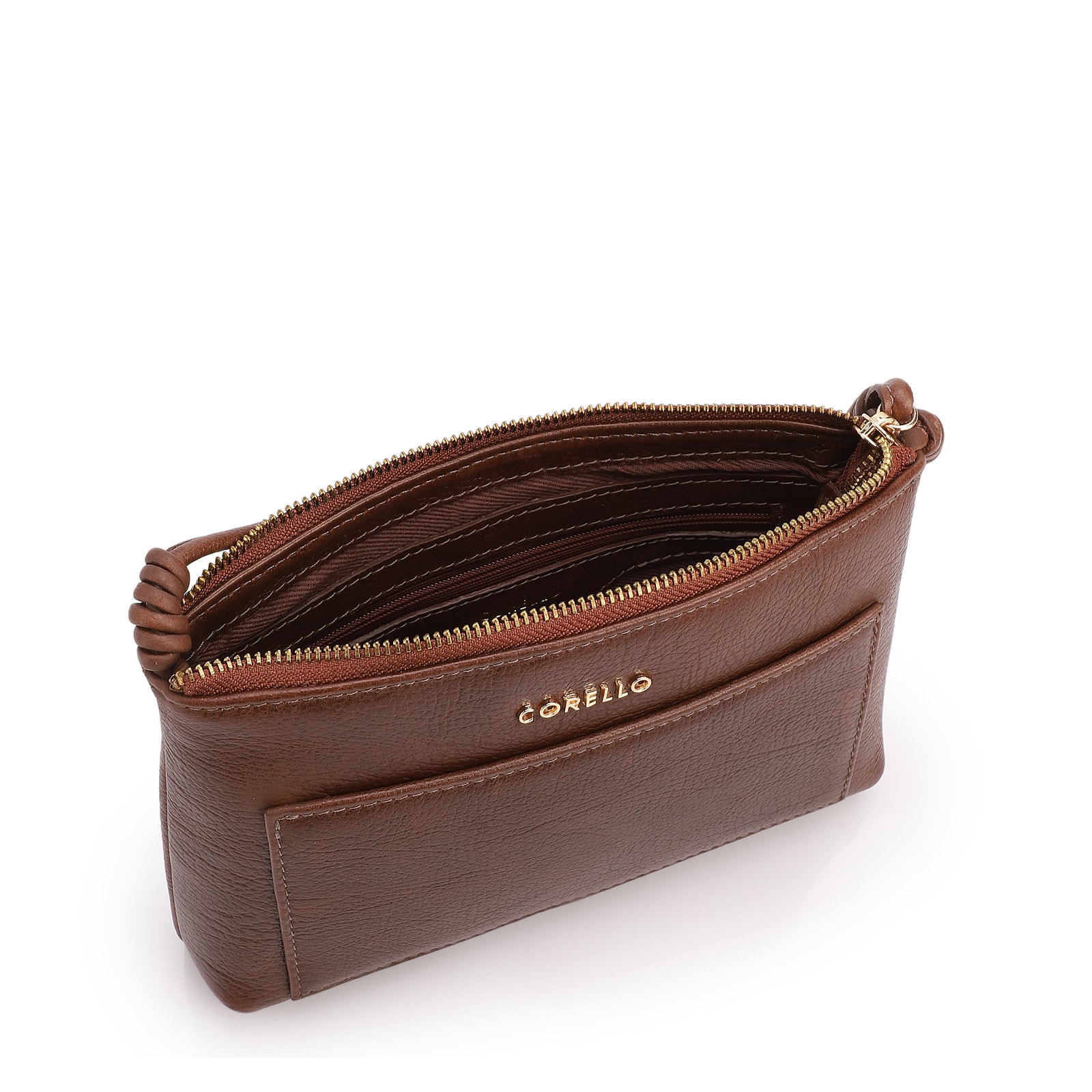 Bolsa Transversal Pequena Couro Antique Marrom Bolso Frontal