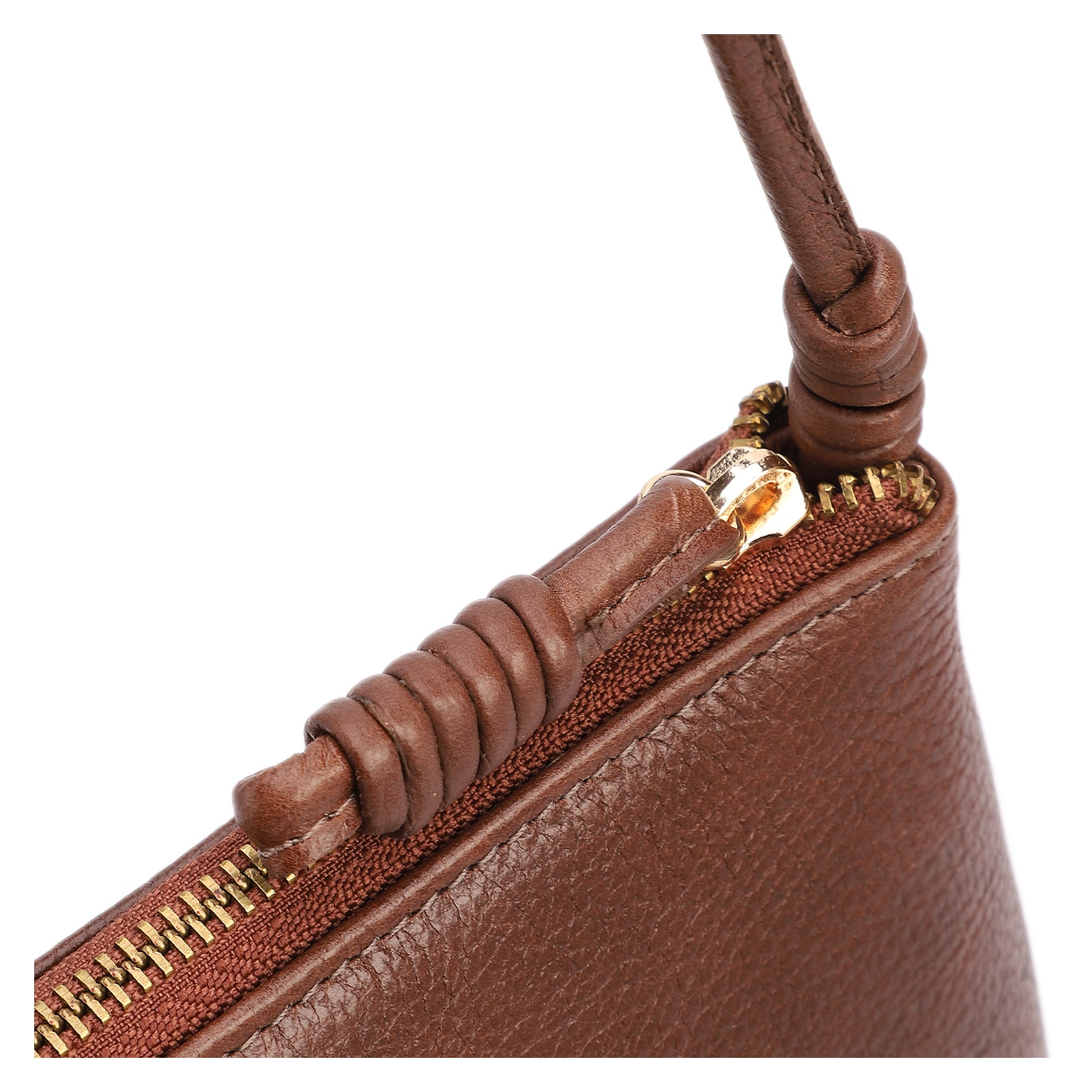 Bolsa Transversal Pequena Couro Antique Marrom Bolso Frontal