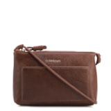 Bolsa Transversal Pequena Couro Antique Marrom Bolso Frontal