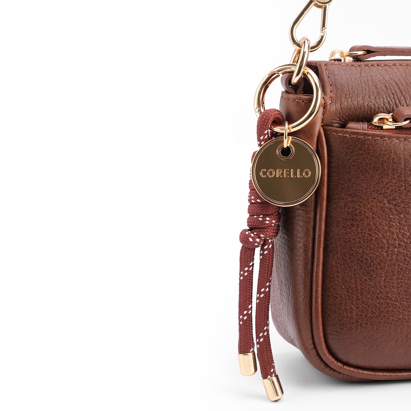 Bolsa Transversal Pequena Couro Antique Marrom Bolso Zíper