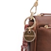 Bolsa Transversal Pequena Couro Antique Marrom Bolso Zíper - imagem 6