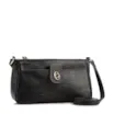 Bolsa Transversal Pequena Couro Antique Preto Bolso Frontal Botão - imagem 2