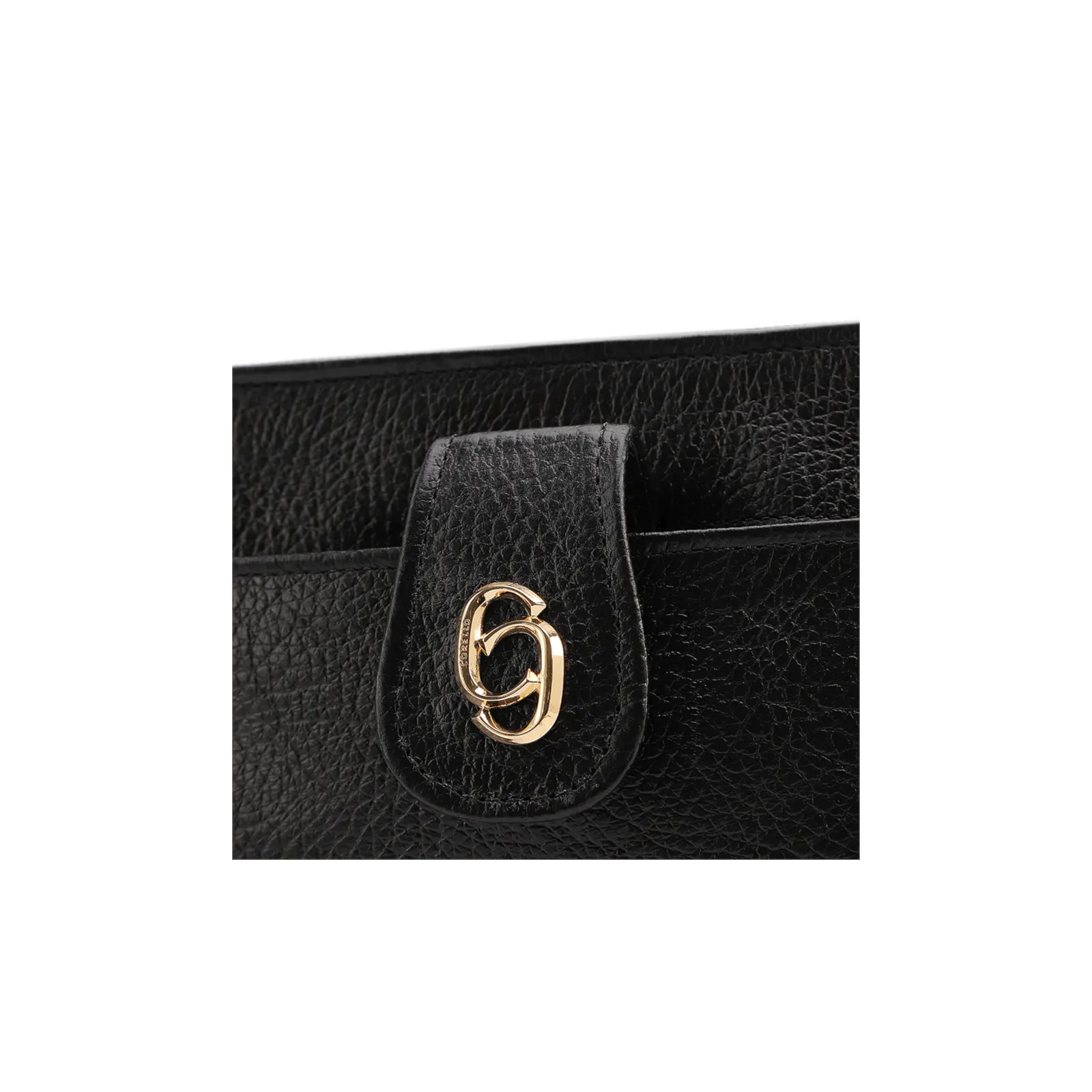 Bolsa Transversal Pequena Couro Antique Preto Bolso Frontal Botão