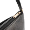 Bolsa Transversal Pequena Couro Antique Preto Pingente Cadeado - imagem 5