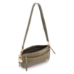 Bolsa Transversal Pequena Couro Antique Verde Bolso Zíper - imagem 4