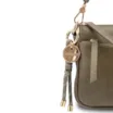 Bolsa Transversal Pequena Couro Antique Verde Bolso Zíper - imagem 6