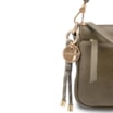Bolsa Transversal Pequena Couro Antique Verde Bolso Zíper - imagem 5