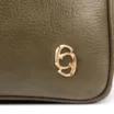 Bolsa Transversal Pequena Couro Antique Verde Bolso Zíper - imagem 7