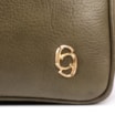 Bolsa Transversal Pequena Couro Antique Verde Bolso Zíper - imagem 6