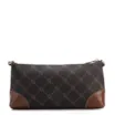 Bolsa Transversal Pequena Couro Marrom Monograma - imagem 3