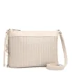 Bolsa Transversal Pequena Couro Off White Estampa Tressê - imagem 2