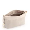 Bolsa Transversal Pequena Couro Off White Estampa Tressê - imagem 3