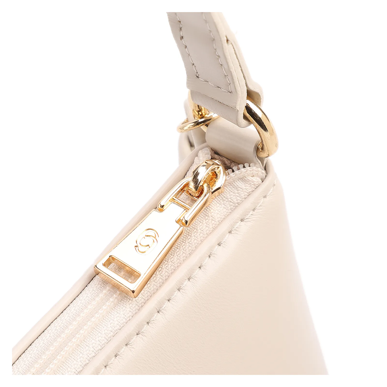 Bolsa Transversal Pequena Couro Off White Estampa Tressê