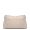 Bolsa Transversal Pequena Couro Off White Laço Corrente Dourada - imagem 4