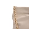 Bolsa Transversal Pequena Couro Off White Laço Corrente Dourada - imagem 6