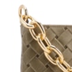 Bolsa Transversal Pequena Couro Textura Tressê Verde - imagem 8