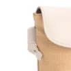 Bolsa Transversal Pequena Ráfia/Couro Off White Porta Celular - imagem 5