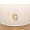 Bolsa Transversal Pequena Ráfia/Couro Off White Porta Celular - imagem 6