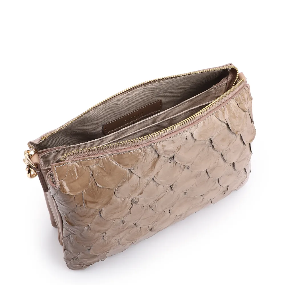 Bolsa Transversal Pirarucu Bege - imagem 4
