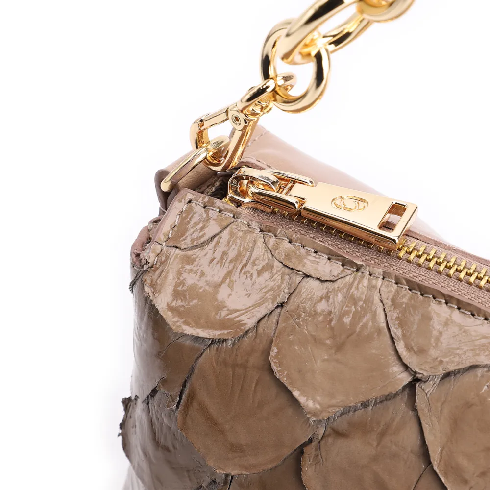Bolsa Transversal Pirarucu Bege - imagem 5