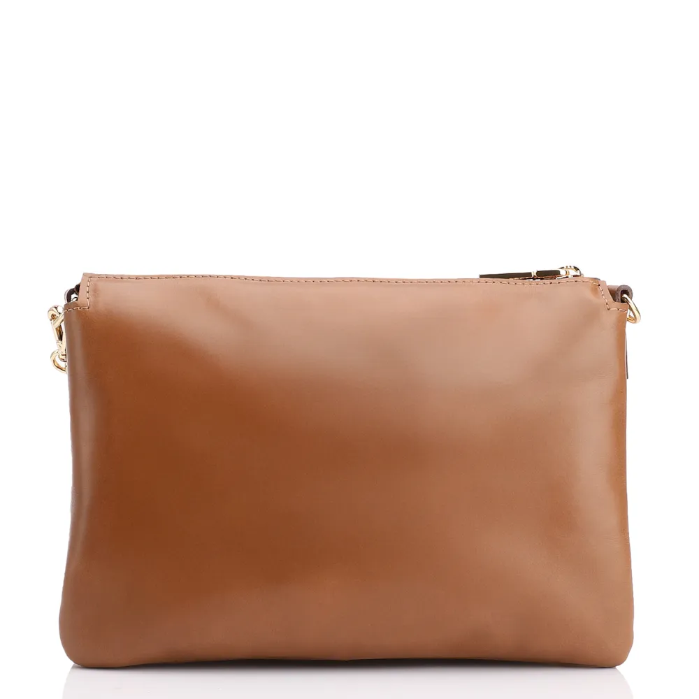 Bolsa Transversal Pirarucu Marrom Claro - imagem 3
