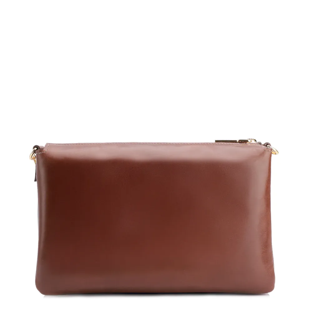 Bolsa Transversal Pirarucu Marrom Escuro - imagem 3