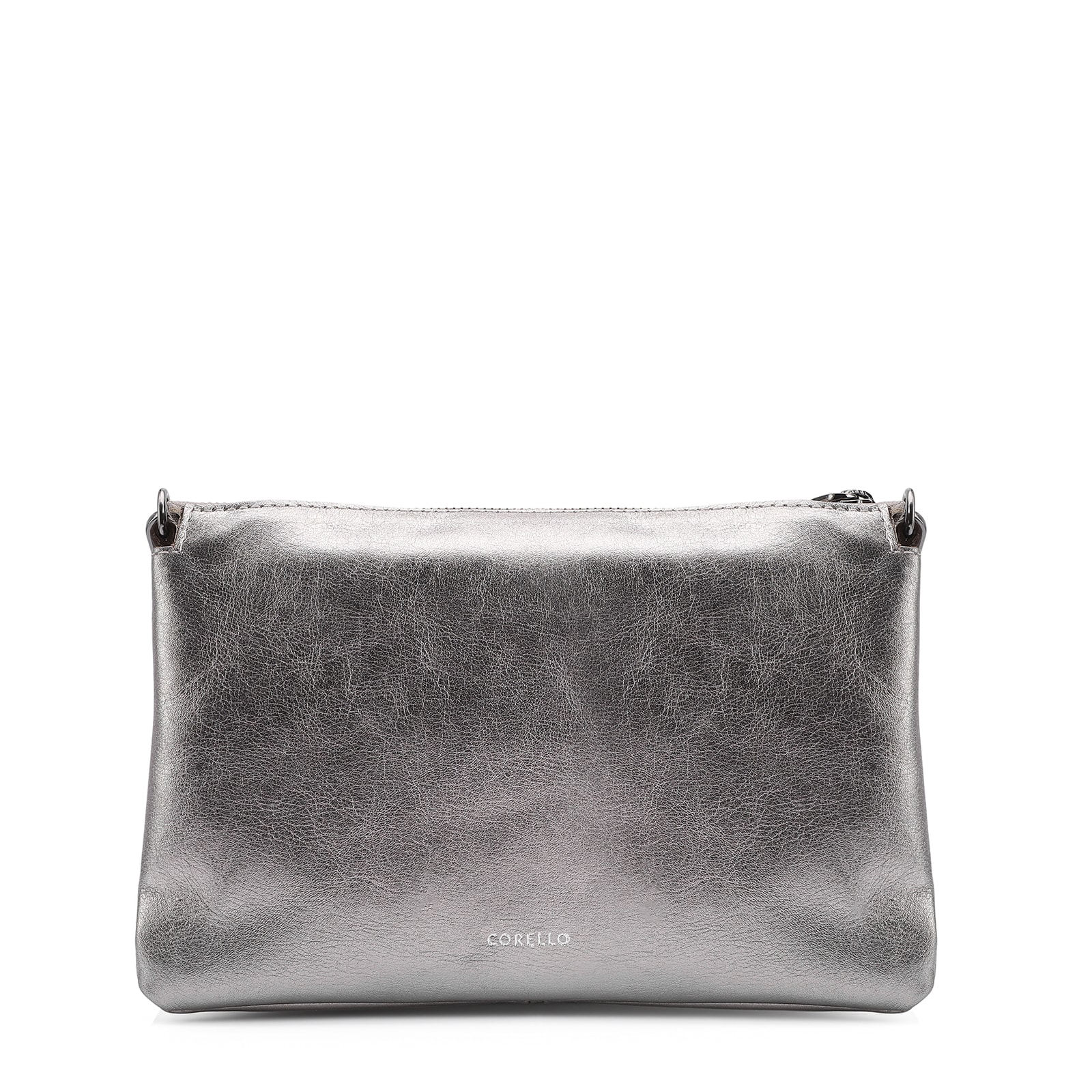 Bolsa Transversal Pirarucu Prata