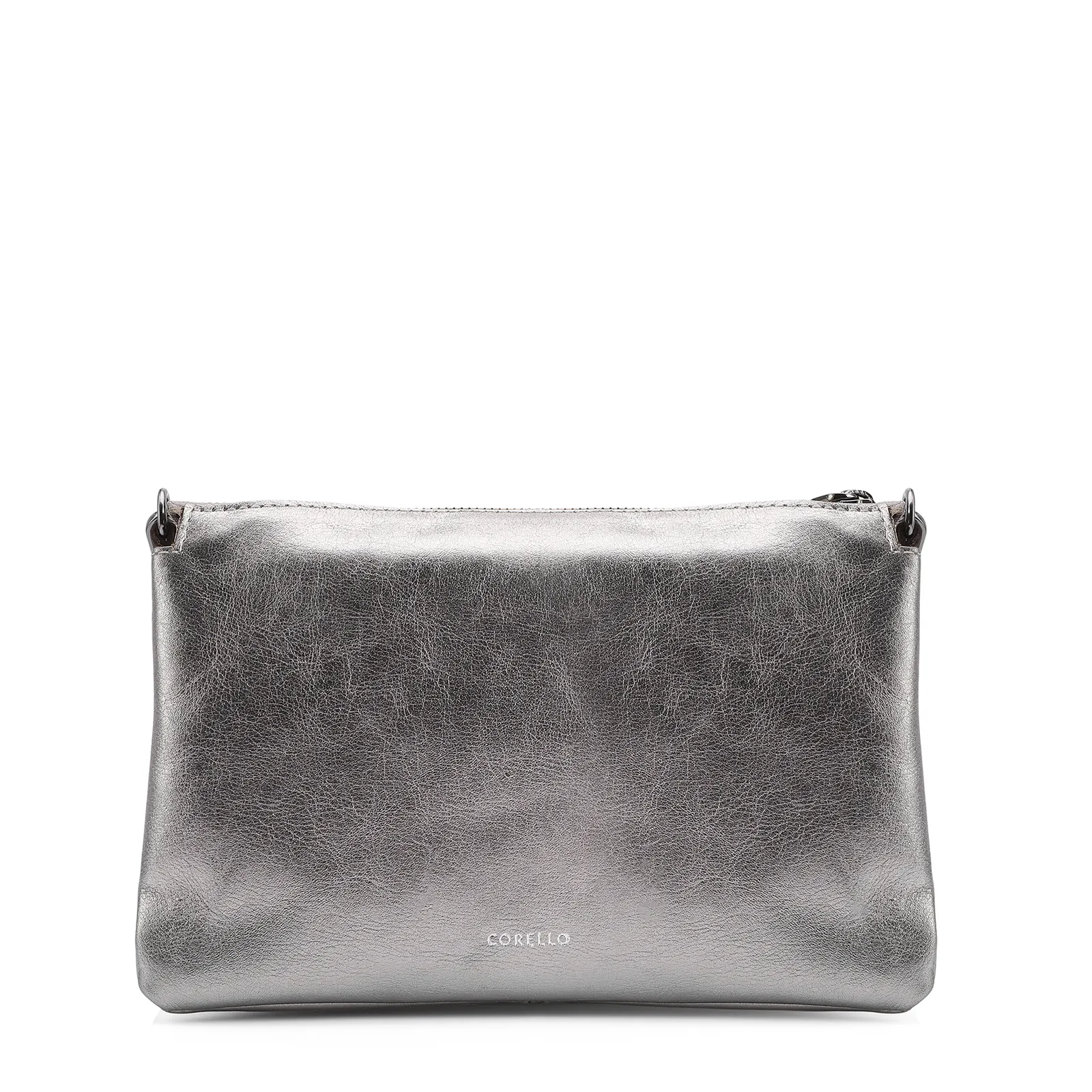 Bolsa Transversal Pirarucu Prata